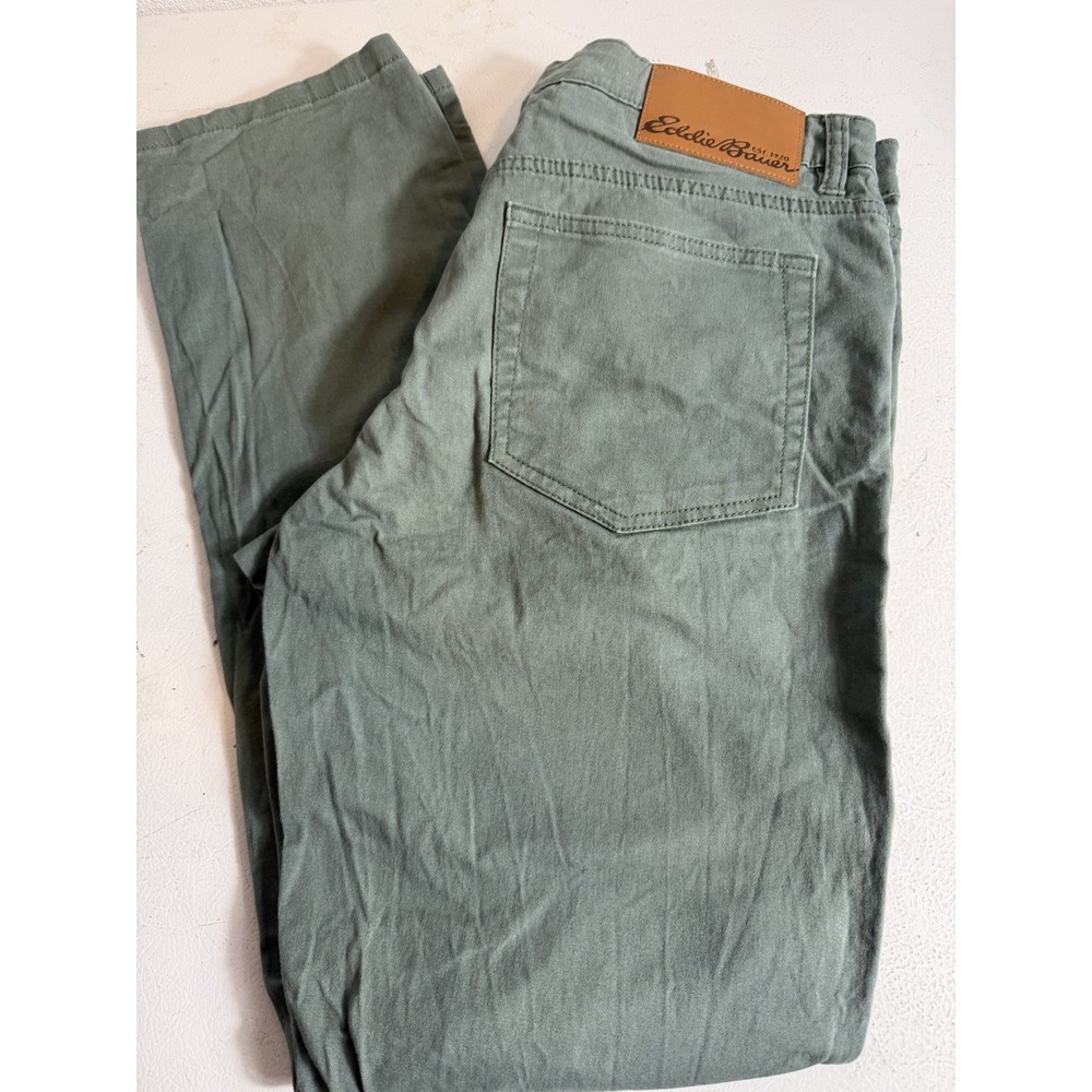 Eddie Bauer Men's 32x32 Green Utility Casual Pants EUC